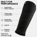 DANISH ENDURANCE Graduated Calf Compression Sleeves - Solid Black XXL | 21-26 mmHG for Men & Women - Buy Online on GoSupps.com