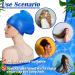 6 Pack Extra Large Silicone Swim Cap for Long Hair, Braids, Dreadlocks - Waterproof Bathing Cap for Men and Women - Black Blue - Buy Online on GoSupps.com