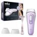 Braun IPL Silk Expert Pro 3 Visible Hair Removal Venus Razor And Precision Head Perfect For Sensitive Skin Alternative For Laser Hair Removal PL3132 White/Lilac