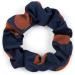 Stylbreaker Women's XL Hair Tie Retro Polka Dot Bow Scrunchie in Dark Blue Cognac Elastic Hair Band for Braid Styling - Buy Online on GoSupps.com