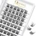 Eyelashes Individual Quewel Individual eyelash clusters lashes naturally c curl 14mm eyelash segments wide foundation individual eyelashes for eyes make-up diy eyelash extensions (natural-c-14mm) 1 piece (1 Pack) natural-14mm