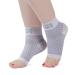 Athletec Sport Compression Foot Sleeves with Arch Support - X-Large Gray (One Pair) X-Large Gray