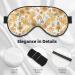 Groovy Hippie Flower Mushrooms Sleep Mask | Adjustable Double-Sided Eye Cover for Comfort & Eye Edema Relief - Buy Online on GoSupps.com