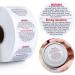 1000 Pieces Candle Warning Labels, 1.5 Inch Candle Jar Container Stickers, Candle Safety Labels Candle Warning Sticker Decals for Candle Making DIY Candle Jars (White)