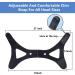 Adjustable Breathable Anti Snoring Chin Strap - Stop Snoring & Improve Sleep Quality - Snore Reducing Aid - Black - Buy Online on GoSupps.com