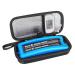 ZICCGA Insulin Cooler Travel Case Waterproof, Insulated Cooling Hard Bag for Diabetic Organize Medication with (Black)