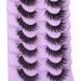 JIMIRE Faux Mink Eyelashes Fluffy 17MM 6D Cat Eye False Eyelashes Volume Natural Fake Strip Lashes 7 Pairs Pack Look Like Eyelash Extensions - Buy Online on GoSupps.com