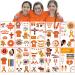 10 Sheets Orange Temporary Tattoos orange Stickers Waterproof Indigenous Tattoos Paper Sticker Orange Shirt Accessories for Kids Women and Men