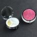 Sparkling Pink Glitter Pill Box Portable Small Pill Case 3 Compartment Metal Pill Vitamins Holder Organizer Cute Travel Pillbox for Purse Pocket