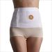 Corsinel Stoma belt with reinforcement plate to support hernia & stoma stabilizing plate & preparation for your own stoma opening Seamless stretch material for best support white 3xL 3xL white
