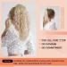PORSMEER Ponytail Extension Claw Clip Ponytail Hair Extensions Blonde highlights Natural Looking Long Curly Wavy Multi Layered Fluffy Synthetic Hairpiece for Women Girls Daily Wear or Party 18inch Ash Blonde with Highlights - Buy Online on GoSupps.com