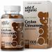 Wild & Organic Ceylon Cinnamon Gummies - Herbal Dietary Supplement with Ginger Turmeric Ashwagandha - Antioxidant Support - 60 Chews Banana-Flavored