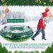 4.0 Inch Heavy Duty Inflatable Snow Tube Sled for Kids and Adults - Green - Buy Online on GoSupps.com