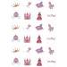 24 Princess Pink edible Wafer rice paper pre cut Cupcake Toppers Cake - Buy Online on GoSupps.com