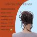 CAISHA XXL Hair Part Hair Tie - Daisy Dutt Updos with Braids | Wavy Heat-Resistant Synthetic Fiber | Chocolate Brown - 17cm | International Shipping - Buy Online on GoSupps.com