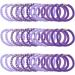 Zac's Alter Ego Set of 36 Strong Elastics Hair Bobbles Elastic Bands Hair Accessory Purple Shades - Buy Online on GoSupps.com