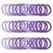 Zac's Alter Ego Set of 36 Strong Elastics Hair Bobbles Elastic Bands Hair Accessory Purple Shades