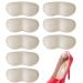 CZBYXA12 Heel Grips for Mens and Womens Shoes Prevent Heel Slipping and Rubbing Shoe Heel Cushion Inserts Heel Protectors Pads for Women for Loose Shoes 4 Pairs Self-Adhesive Improve Shoe Fit(Beige)