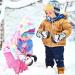 Hoihoo Kids Ski Mittens - Waterproof Snow Gloves for Boys & Girls - Black Large (9-12 Years) - Buy Online on GoSupps.com