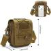 HUNDVP Tactical Shoulder Bag - Waterproof Molle Sling Backpack for Military Outdoor Hiking & Camping - Multifunctional Messenger Crossbody Bag in Brown - Buy Online on GoSupps.com