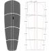 Abahub 12 Piece Surf SUP Deck Traction Pad | Premium EVA with Tail Kicker | 3M Adhesive | Paddleboard Longboard Surfboard | Black/Blue/Gray/Navy Blue/Orange/White - Buy Online on GoSupps.com
