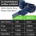 Fleece Bandages for Horses - Navy Blue 4-Piece Set with Velcro + Storage Bag | Ideal for Shetland Ponies - Buy Online on GoSupps.com