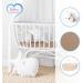 Buy 2X Jersey Fitted Sheets for Baby Baskets - 100% Cotton Oval Moses Basket in Hazelnut Brown | International Shipping Available - Buy Online on GoSupps.com