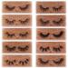 10 Pairs 10 Style Mixed 3D Mink Lashes Natural False Eyelashes Dramatic Volume Fake Lashes Makeup Eyelash Extension Silk Eyelashes (10 Style Mixed)