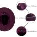 Gossifan Wine Red Fedora Hat with Chain Belt Buckle - Size 7 1/8-7 1/4 - Buy Online on GoSupps.com