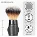 Bambaw Synthetic Shaving Brush Black | Best Ingrown Hair Treatment | Metal Handle - Buy Online on GoSupps.com