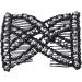 Lovef 6 Pcs Effortless Beauty Stretchable Double Combs Upzing Medium Magic Beaded Double Hair Clips - Buy Online on GoSupps.com