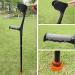 Forearm Crutches Adjustable Forearm Crutches for Adults Height Adjustment Stick with Lightweight Aluminum Pad for Men Open Cuff Crutches Lig - Buy Online on GoSupps.com