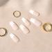 YOSOMK French Tips Press on Nails Medium Nude Coffin Fake Nails - Full Cover Ballerina Stick on Acrylic Nails for Women - Buy Online on GoSupps.com