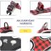 Buy Heele Dog Crockery & No-Pull Harness | Adjustable Reflective Anti-Pull Dog Gear for Medium-Sized Dogs - Black-Red Checkered - Buy Online on GoSupps.com