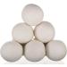 Woolzies Organic Wool Dryer Balls - 6-Pack XL Spheres for Laundry Softening | New Zealand Wool, Eco-Friendly Fabric Softener | Use with Essential Oils - White - Buy Online on GoSupps.com