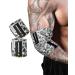 MANUEKLEAR Bench Press Elbow Sleeve Weightlifting for Men and Women 40" Nylon Elbow Wraps for Weightlifting and Powerlifting Snowfield Gray