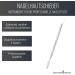 Schwertkrone Cuticle pusher spatula pusher corner lifter 2-sided pointed straight stainless steel - Buy Online on GoSupps.com