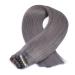 Tape In Hair Extensions - Dark Grey 40cm | 50 Remy Real Hair Tresses with Adhesive Tape | Novon Hair Extensions - Buy Online on GoSupps.com