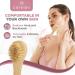 Premium Dry Brushing Body Brush Set | Medium Boar Bristles for Exfoliating & Cleansing | Lymphatic Drainage | Skin Beauty Brush with Handle, Face Brush & Shower Gloves - Buy Online on GoSupps.com