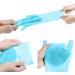 Silicone Hand Gloves Reusable Rubber Sponge Scrubbers Good Use for Kitchen Dishwasher Fruit Household Cleaning (Blue) - Buy Online on GoSupps.com