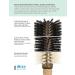 Ibiza Hair Professional Round Boar Hair Brush - Lightweight Cork Handle, Reinforced Bristles - Adds Texture & Shine for Medium to Long Hair - Buy Online on GoSupps.com