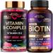 NUTRAHARMONY Vitamin B-Complex Gummies & Biotin with Silicon Softgels