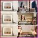 Hasipu Vanity Mirror with Lights 24.2 x 19.7 - LED Makeup Mirror with 10X Magnification, USB Phone Holder, Smart Touch, 3 Colors Dimmable - Square Black 24.2 x 19.7 - Buy Online on GoSupps.com