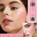 Cream Blush Stick Duo - Long-lasting & Waterproof Cheek, Lip Tint & Eye Shadow - Milk Tea Pink - Buy Online on GoSupps.com