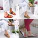 Comfortable Women's Plateau Sandals | Summer Beach Flip-Flops | Orthopedic & Bunion Corrector Shoes (EU 41-36) - Buy Online on GoSupps.com