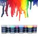 individuall Premium Fabric & Textile Paints Professional Grade Clothing Paint Set Art and Hobby Paints Craft Paint Set with 8 x 20 ml / 0.7 fl oz Vivid Colors for Beginners  Students  & Artists
