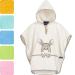 Morning star Badeponcho Children Baby Girls Boys 100% Cotton Oeko-Tex Baby Bath towel hooded towel bathrobe ferry 1-3 years beige