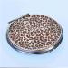 Pocket mirror with Leo pattern silver