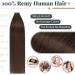 Elailite Tape Extensions - Invisible Real Human Hair - 20pcs 60cm #04 Mittel Braun - Premium Quality Hair Extensions for Seamless Volume - Buy Online on GoSupps.com
