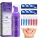 Lila toothpaste white teeth v34 violet toothpaste purple teah whitening tooth paste stain removal teeth v34 toothpaste purple toothpaste purple tooth paste for deep stain removal gum repair